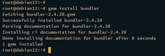 install bundler