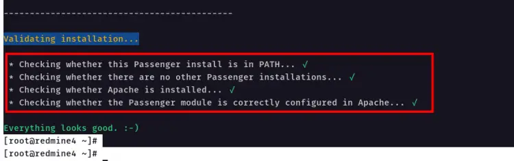 Phusion Passenger installation success