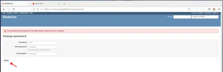 Change Default Password