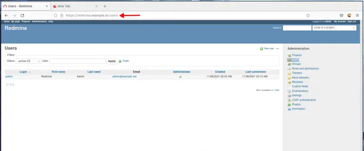 Redmine List Users