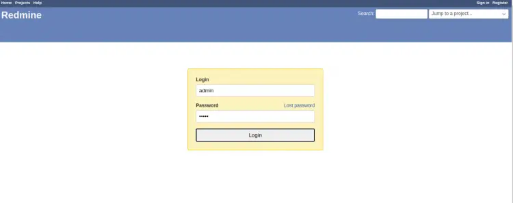 Redmine Login