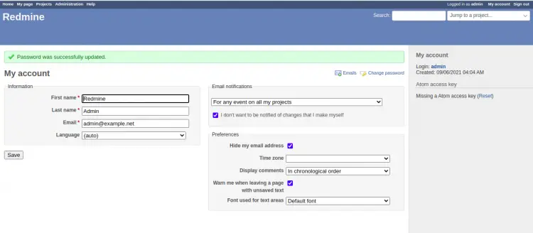 Redmine dashboard