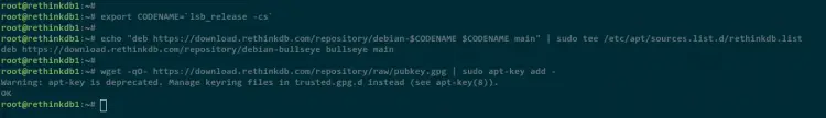 add rethinkdb repository