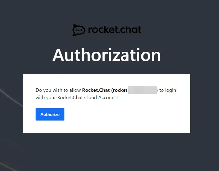 Rocket.Chat Cloud Authorization