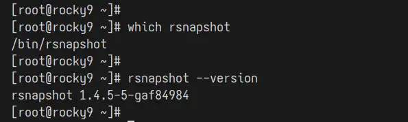 check rsnapshot