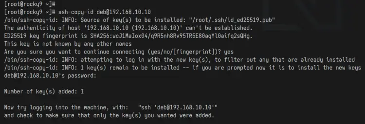 ssh-copy-id upload key