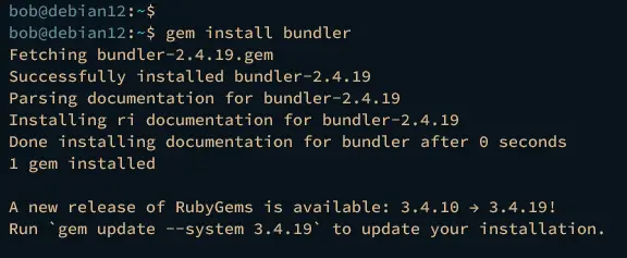 install bundler