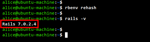 check rails version