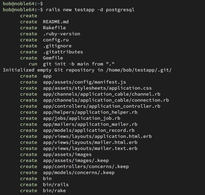 create app rails