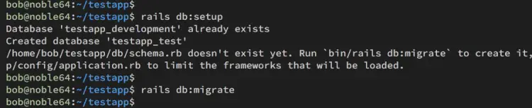 migrating database