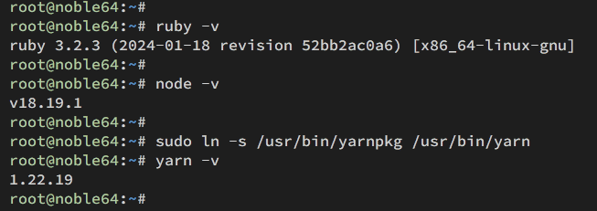 check versions