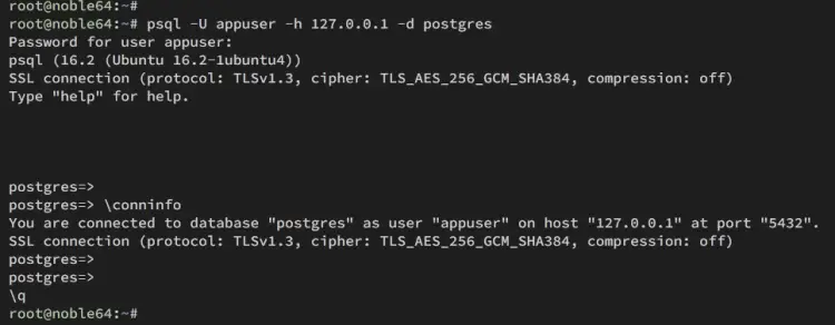 login to postgresql