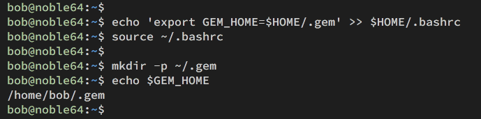 gem setup