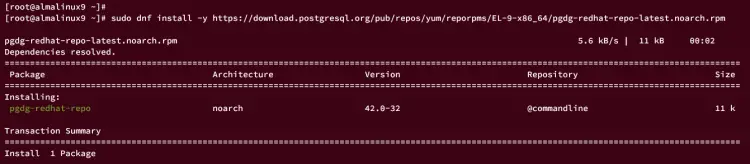 add postgresql repo