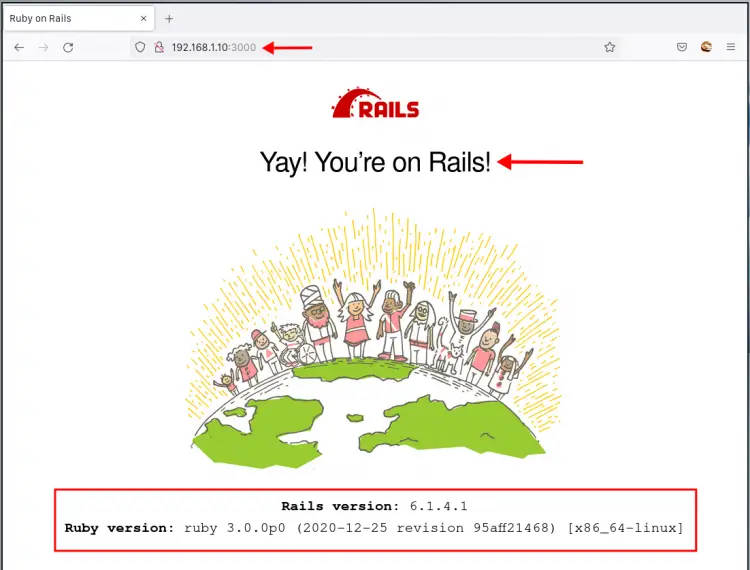 Rails homepage