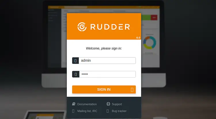 Rudder login