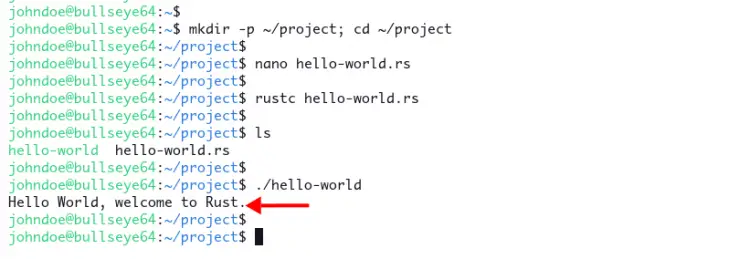 Rust Hello World