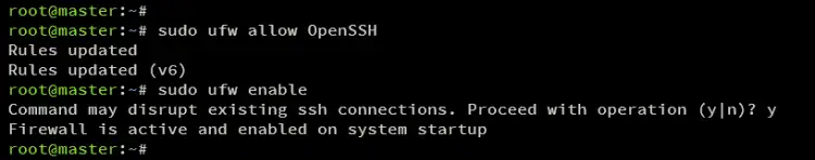 setup ufw