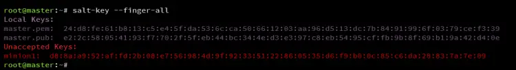 list keys