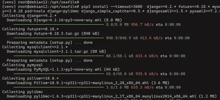 Install Python dependencies