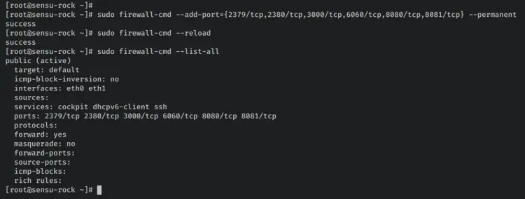 setup firewalld