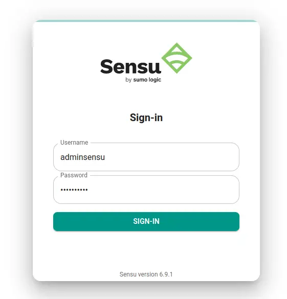 login sensu