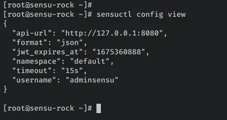 verify sensuctl conetxt