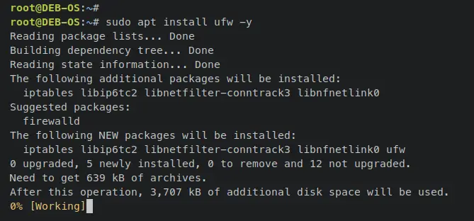 install ufw