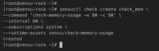 create check memory