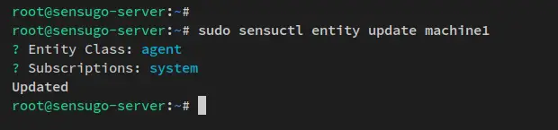 update entities