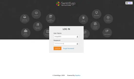 Sentrifugo Login