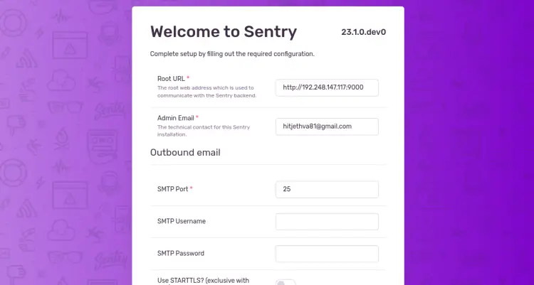 Sentry config