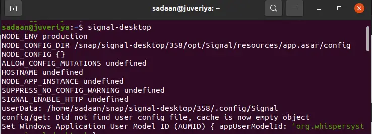 Launching Signal via command line