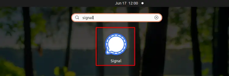 Launching Signal App