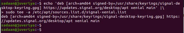 Adding Signal repository to our system