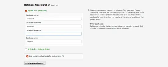 Database Configuration