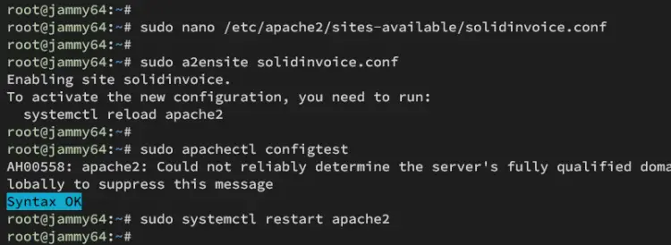 setup apache