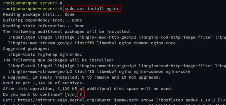 install nginx