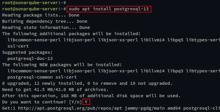 install postgresql