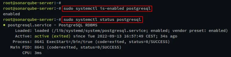 check postgresql