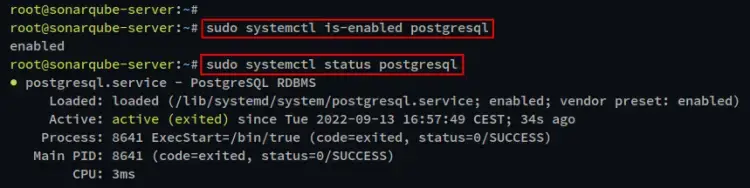 check postgresql