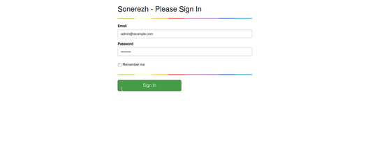 Sign in to Sonerezh