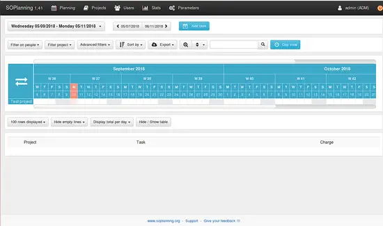 SoPlanning Dashboard