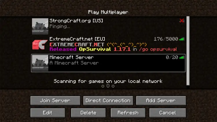 Minecraft Server List