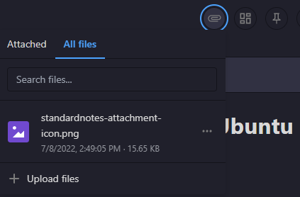 Standard Notes Attached File