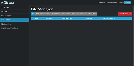 Streama file manager