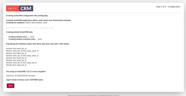 SuiteCRM config file