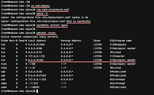 Configure Nginx for SuiteCRM