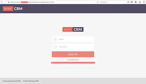 SuiteCRM Login