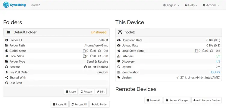 node2 dashboard